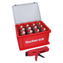 Praktický montážny box Fischer HWK obsahujúci 12 x chemickú maltu Fischer FIS V Plus 360 + pištoľ grátis Praktický montážny box Fischer HWK obsahujúci 12 x chemickú maltu Fischer FIS V Plus 360 + pištoľ grátis